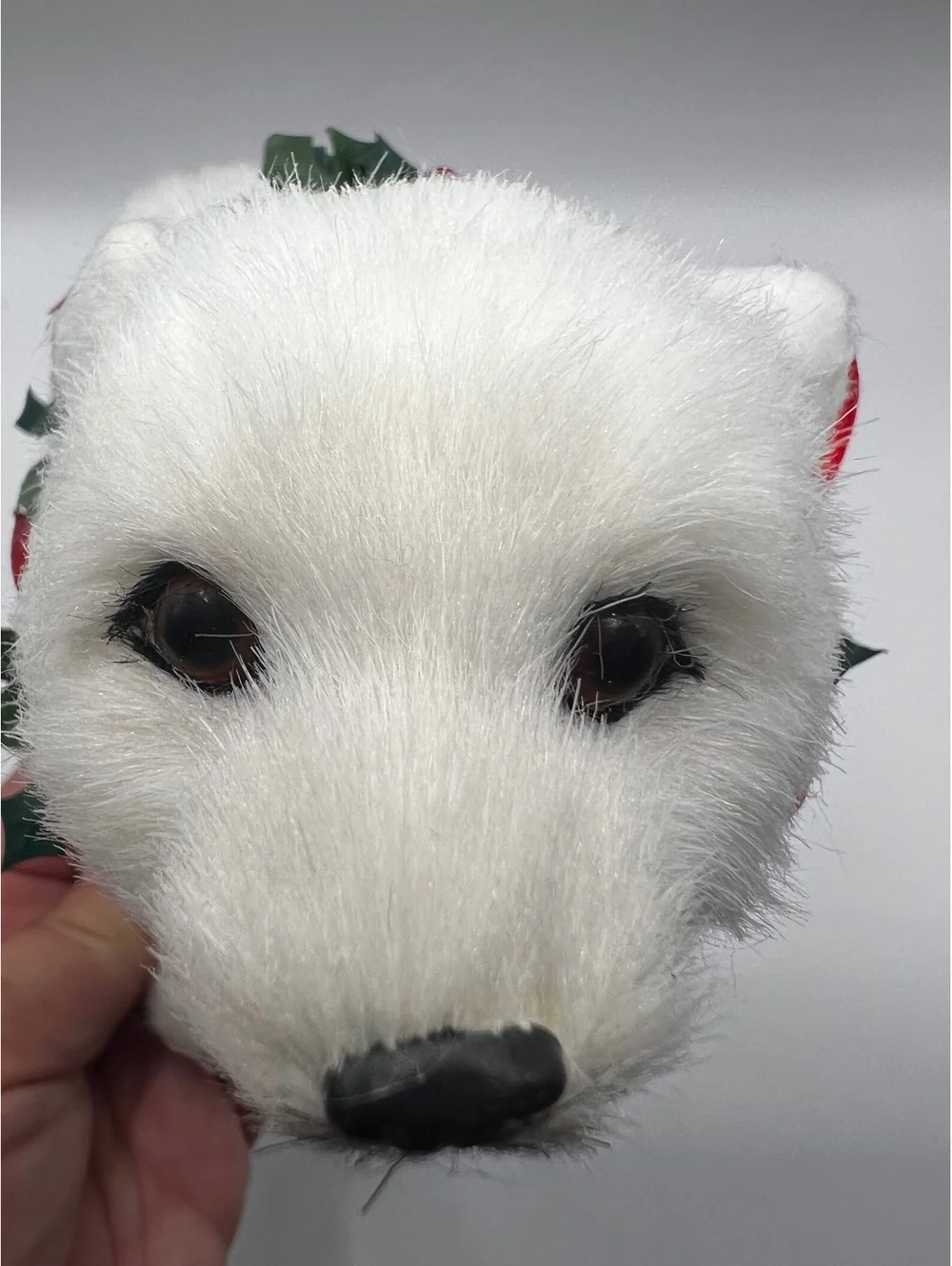 2014 Beyers Choice Hard Plush Christmas Polar Bear little beard